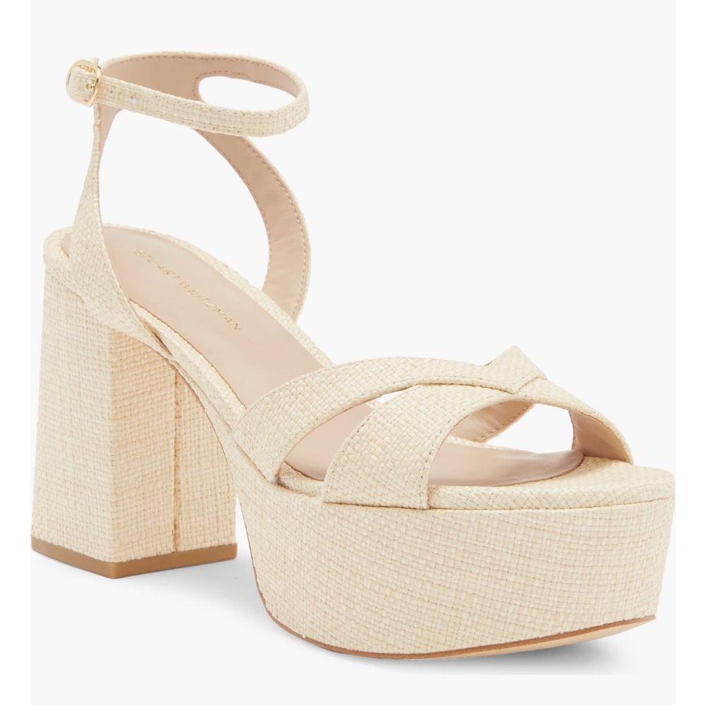 Stuart Weitzman Platform Heels (Natural)